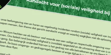 vv Winsum gaat het gesprek aan: voelen wij ons veilig en prettig bij de sportclub?